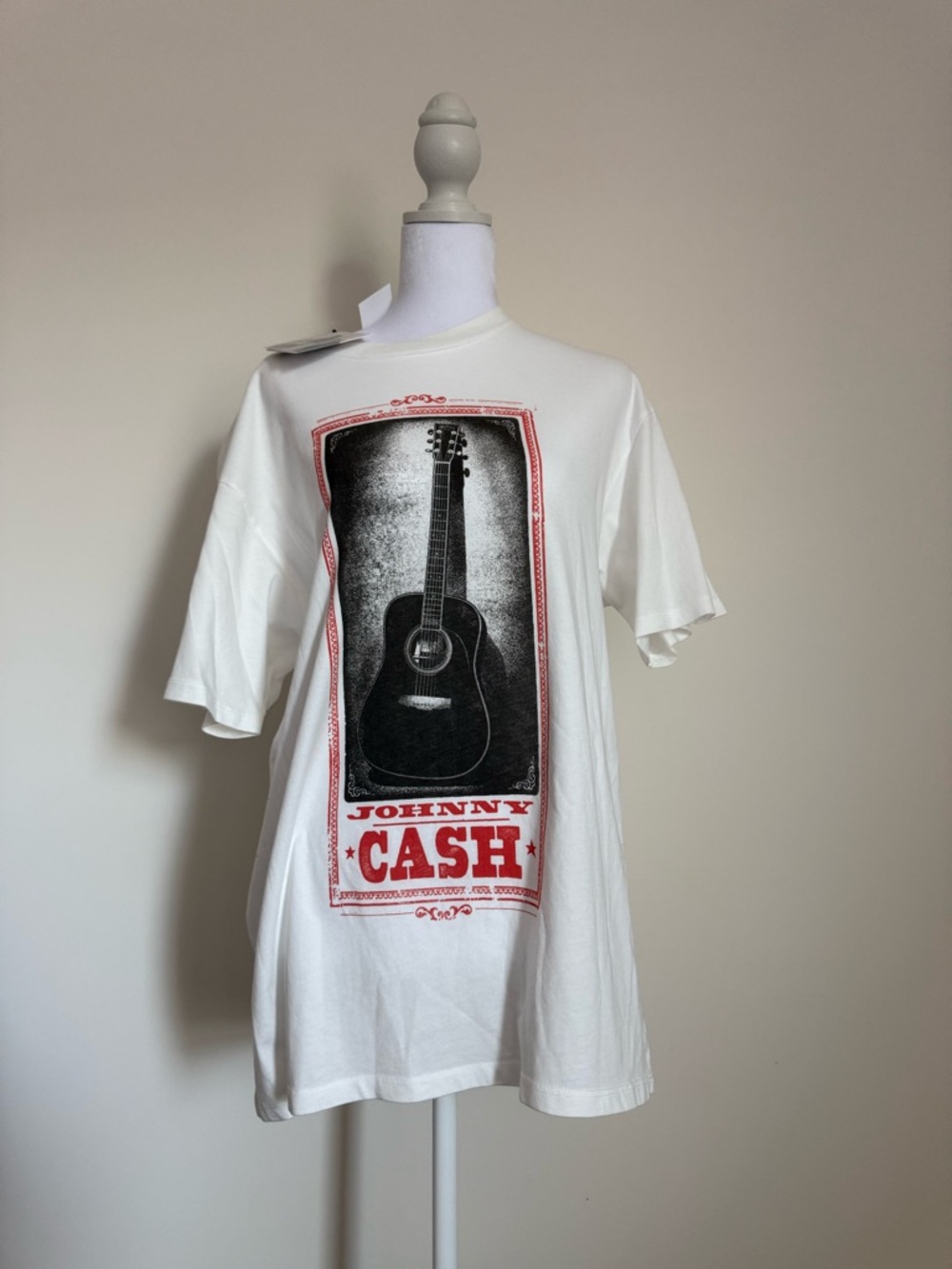 Johnny Cash Graphic Tee in White - Picture 5 of 9